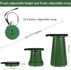 Fishboy Upgraded Collapsible Stool, 400lbs Max Weight, Lightweight But Sturdy, Portable Retractable Folding Telescoping Foldable Camping Stool for Adults Outdoor Fishing Hiking BBQ