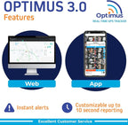 Optimus 3.0 GPS Tracker - 1 Month Battery - 4G LTE - for Vehicles and Assets – Real-Time GPS Tracking Device – Instant Alerts