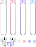 4 Pack Ultra Strong Magnetic AirPod Pro Straps, Anti-Lost Neck Cord for AirPods Pro 3rd,Air Pod 4th, Air Pod Pro 2nd/1st, AirPod 3rd, AirPod 2nd/1st- White+Sky Blue+Pink+Purple