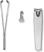 Amazon Basics 6-Piece Essential Travel Manicure Kit, Grooming Set with Nail Clippers, Portable Nail Care Tools in Travel Case