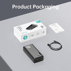 PSOOO Portable Charger 27000mAh 65W PD Fast Charging Power Bank, 3-Port External Battery Pack with LED Flashlight, Compatible with iPhone, Samsung, MacBook, Tablet, Travel & Outdoor Use (Black)