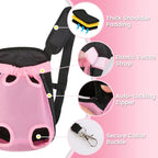 Mosago Dog Backpack Carrier, Thick Straps & Cushion, Pet Sling Front Backpacks for Small Medium Dogs 7-11 Lbs, Legs Out, Adjustable Wearable Puppy Chest Travel Bag, Easy-Fit for Hiking/Walking/Camping