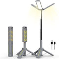 BUBRA 40" Telescopic Camping Lights with Stand, 8000mAh Rechargeable LED Work Light & Camp Lantern, 1000LM Portable Tripod Lamp, 20H Runtime for Power Outages, Survival Gear and Camping Essentials