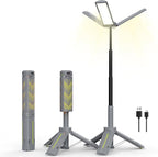 BUBRA 40" Telescopic Camping Lights with Stand, 8000mAh Rechargeable LED Work Light & Camp Lantern, 1000LM Portable Tripod Lamp, 20H Runtime for Power Outages, Survival Gear and Camping Essentials