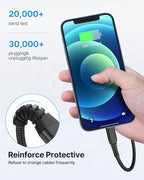 Aioneus iPhone Charging Cable 6ft 2Pack, MFi Certified USB A to Lightning Cable Nylon Braided Fast Charger Cord for Apple iPhone 14 13 12 11 Pro XS Max XR 10 8 7Plus SE