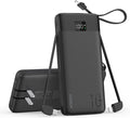 Portable Charger Built-in Cables and AC Wall Plug, 10000mAh 22.5W PD Fast Charging Power Bank, Lightweight Compact Battery Pack Travel Essentials for iPhone 17/16/15/14/13 Series,Samsung,Tablets