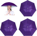 3 Pack Umbrella Hat, Sports Head Umbrella Hats for Adult Women, 26" Diameter Folding Waterproof Rainbow Fishing Headwear for Outdoor Party Beach Hiking