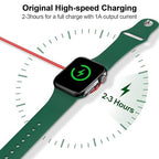 𝟐𝟎𝟐𝟔 𝐔𝐩𝐠𝐫𝐚𝐝𝐞𝐝 for Apple Watch Charger Magnetic Fast Charging Cable [Portable] Magnetic Wireless Charging Compatible with iWatch Series Ultra/10/9/8/7/6/SE/5/4/3/2-[3.3FT] Red