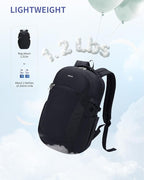 ECOHUB 17" Laptop Backpacks with Laptop Compartment Work Backpack Women Lightweight & Water Resistant Travel Backpack,Black