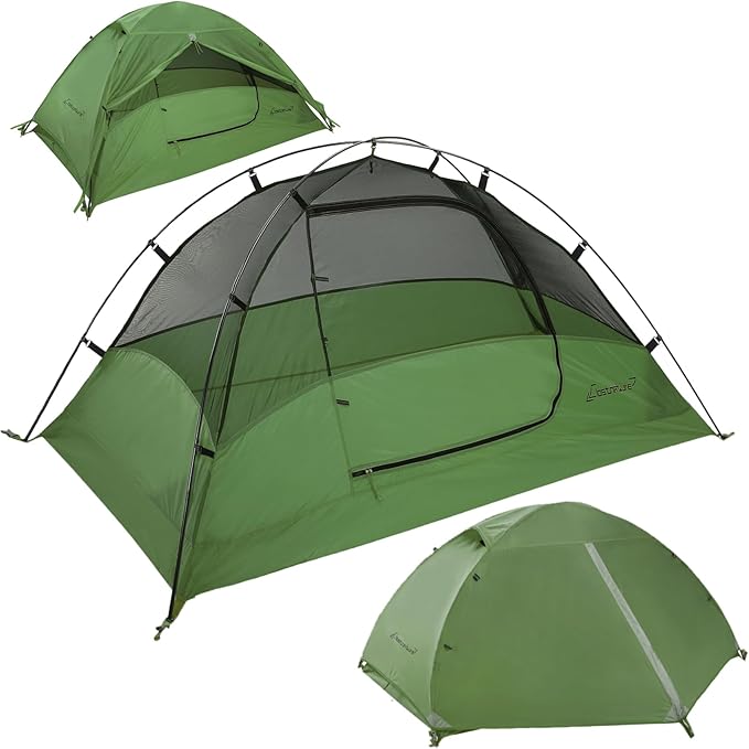 Clostnature Lightweight Tent for Backpacking - 1/2/3/4 Person Ultralight Backpacking Tent, Waterproof Easy Setup Camping Tent, Hiking Tent for Outdoor, Hiking and Mountaineering