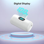 Small Portable Charger for iPhone,Upgraded 5000mAh PD Fast Charging Power Bank,Mini Plug-in Battery Pack Backup Charger Compatible with iPhone 14/14 Pro Max/13/13 Pro/12 Pro/11/XS/XR/X/8/7/6 etc-White