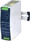 24VDC Power Supply NDR 120W DIN Rail Power Supply Switch Switching Converter DC (Input 100-240VAC Output 24VDC 50/60HZ 24V 5A)