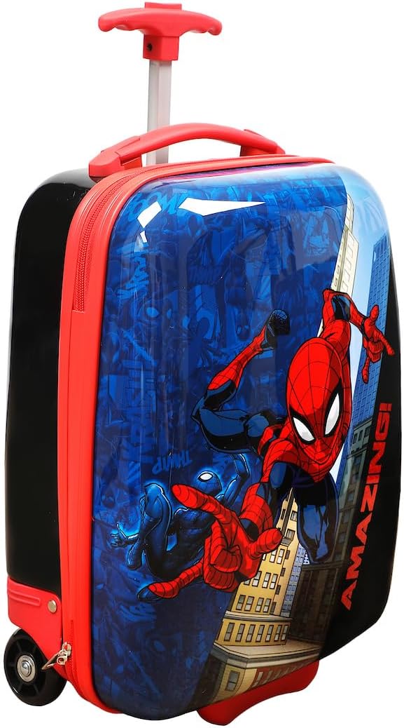 Bioworld Spider-Man Amazing Web-Swinging Blue & Red 16.5" Rolling Luggage