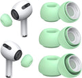 3 Pairs Replacement Ear Tips for AirPods Pro and 2nd Generation with Noise Reduction Hole, Silicone Ear Tips for AirPods Pro with Portable Storage Box and Fits in Charging Case (S/M/L, Mint Green)