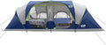 CAMPROS CP Tent 12-Person-Camping-Tents,3 Room Family Tents,Waterproof Windproof Family Tent with Top Rainfly,6 Large Mesh Windows,Double Layer,Easy Set Up, Portable with Carry Bag-20' x 9' x 72"(H)