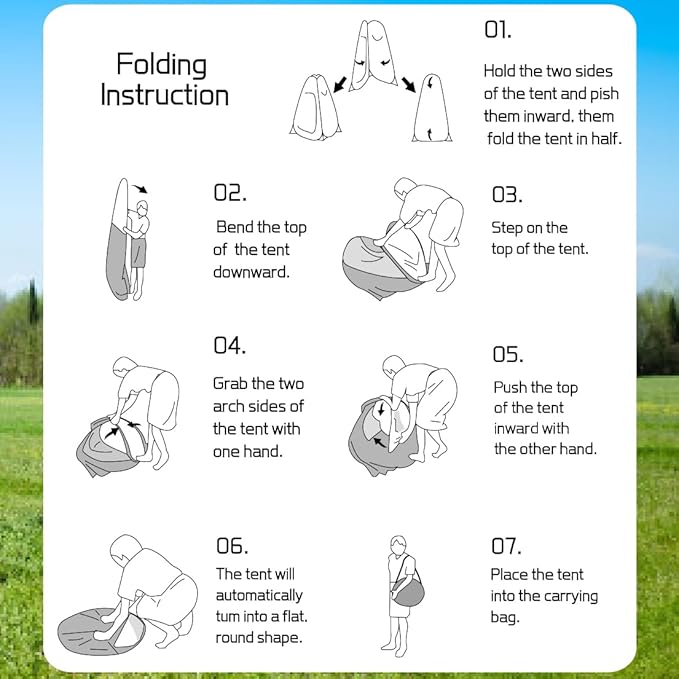 Your Choice Pop Up Privacy Tent, 3.9x3.9x6.2FT Portable Shower Tent for Camping, Waterproof Outdoor Changing Room with Carry Bag for Beach Hiking RV Fishing | Portable, for Camping, Beach, Hiking, with Carry Bag, Quick Setup