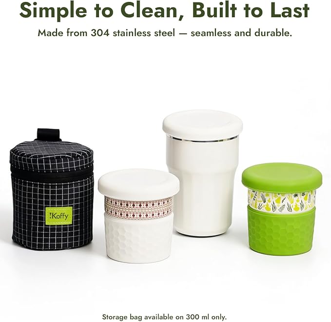 Pocket Pour-Over Coffee Maker, Portable Coffee Dripper & Cup Set with Cone Paper Filters, Travel-Friendly, Easy to Clean