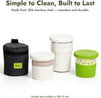 Pocket Pour-Over Coffee Maker, Portable Coffee Dripper & Cup Set with Cone Paper Filters, Travel-Friendly, Easy to Clean