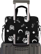 Skull Cat Moon Laptop Case 15.6 inch Computer Bag Waterproof Laptop Briefcase Laptop Bag for Women & Men