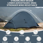 Naturehike Cloud-Up Tent Lightweight Backpacking Tent with Footprint - Free Standing Ultralight Camping Hiking Backpack Tents