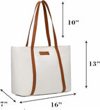BUG Lightweight Women Laptop Tote Bag for Work, Casual Handbag for Travel Beach College Teacher