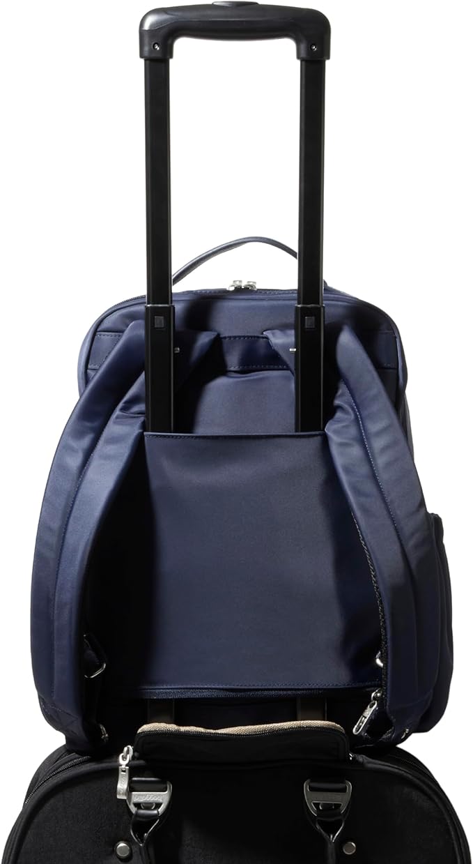 Baggallini Tribeca Expandable Laptop Backpack - 15"x11" Lightweight RFID Computer Bag for Work & Travel with Luggage Sleeve