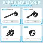 30 Pcs Cable Ties ，Silicone Cable Ties, Reusable Cord Organizer for Charger Cables, Hair Dryer, Home & Office, Flexible Cord Wraps for Electrical Wires (30 Pcs Cord Organizer)