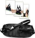 Portable Foot Hammock for Travel Home Use Adjustable Under Desk Footrest Lightweight Foot Sling for Airplane Train and Office Black Creative Design for Comfort and Relaxation