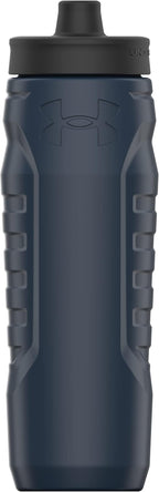 Under Armour Squeeze Water Bottles, 32 oz Water Bottles, Sideline Sports Water Bottle with Quick-Shot Lid, Quick & Easy Hydration, Gym Water Bottles, Squeeze Bottle, 1 32oz Bottle