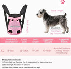 Inspack Dog Backpack Carrier/Cat Carrier, Adjustable Pet Front Carriers Travel Bag for Puppy Medium Dogs, Legs Out, Soft Ventilated Doggie Chest Carry Backpacks for Hiking/Camping, 10-16 lbs, Pink
