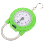 Portable Travel Suitcase Scale with Hook Small Manual Spring Luggage Scale in Fluorescent Green for Suitcase and Package Weighing
