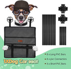 Dog Car Seat Puppy Portable Pet Booster Car Seat with Clip-On Safety Leash and Stable Fram, Anti-Collapse,Perfect for Small Pets
