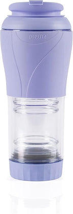 Pressca - Portable Coffee & Tea Maker - Thermal Coffee & Tea Infuser, French Press, Single Serve Coffee Maker, BPA Free - Home & Kitchen Accessories & Utensils - 12 fl oz, Lilac