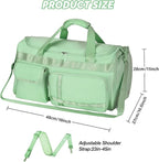 MAXTOP Gym Bag for Women Men Travel Duffle Bag Large Capacity Carry On Weekender Overnight Bag With Shoe Compartment Gym Tote Dry Wet Separation Duffel Bag for Travel