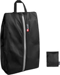 pack all Foldable Shoe Bag for Travel, Water-Resistant Ultralight Shoe Pouch for Gym, Odor-Resistant Soccer Cleats Bag for Sport (Dual Pocket Version)
