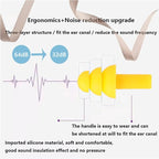 Ear Plugs, 8 Pairs Reusable Earplugs for Sleeping Noise Cancelling Waterproof Noise Reduction Earplugs for Sleeping, Swimming, Snoring, Concerts, Work, Noisy Places