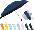 TopTie Compact Mini Umbrella for Purse, Small Sun & Rain Umbrellas with Case, Travel Folding Umbrella