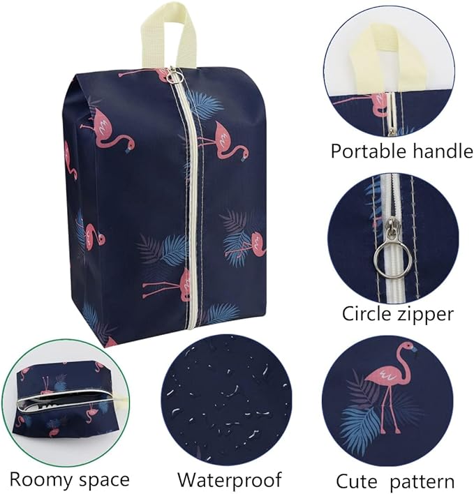 Travel Shoe Bags Waterproof Portable Shoe Storage Pouch with Handle for Men & Women