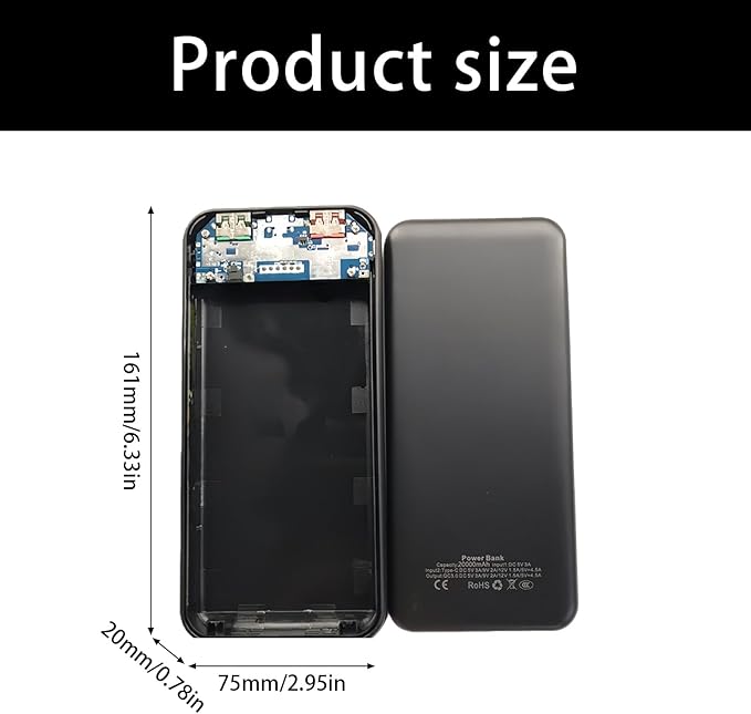 22.5W PCB Powerbanks Charging with Shock Resistance and Wear Protections for Outdoor Activity High Efficiency Cell Phone Portable Power Banks