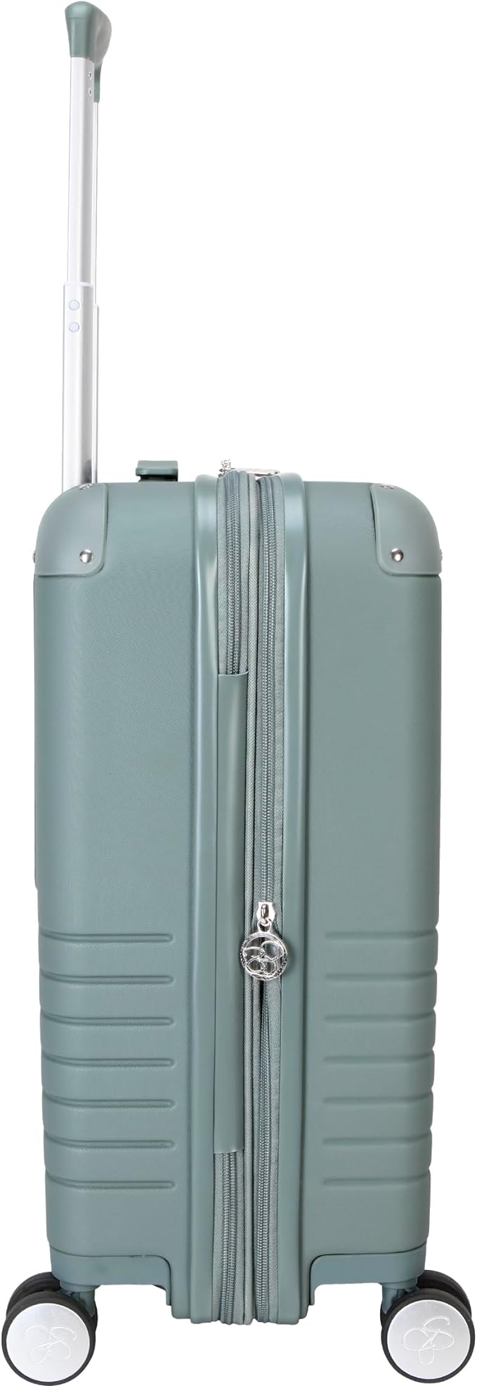 Jessica Simpson Countryside 21" Expandable 8-Wheel Spinner Carry On Luggage Suitcase, Chinois Green