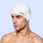 2pcs High Elasticity Silicone Swim Cap for Women and Men, Comfortable Non-Slip Swimming Caps for Long and Short Hair, Durable Waterproof Swim Hats for Adults, Keep Hair Dry