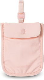 Pacsafe Coversafe S25 Hidden Undercover Travel Bra Pouch for Women (Washable) - Stash up to 6 Credit Cards plus Money and Key with Adjustable, Elastic Strap; Suitable for all Bra Sizes (Orchid Pink)