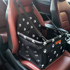 Dog Car Seat Puppy Portable Pet Booster Car Seat with Clip-On Safety Leash and PVC Support Pipe, Anti-Collapse,Perfect for Small Pets