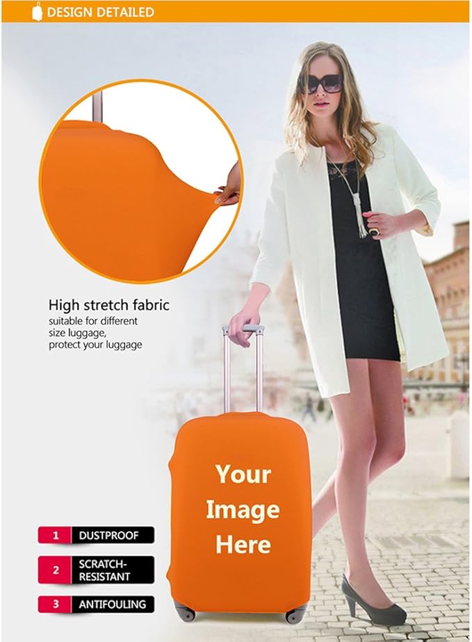 Travel Luggage Covers, Suitcase Protective Cover Fits 18"-30" (S(Fits 18”-22” Luggage))
