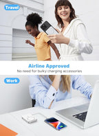 golioklsy for Magsafe Portable Charger,10000mAh Power Bank with Type-C 20W PD Fast Charging, Lightweight and Slim, LED Display for Magsafe Battery Pack for iPhone 17/16/15/14 All Series, White