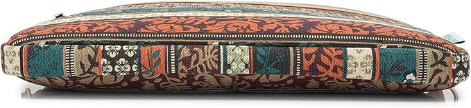 kayond Red Bohemia Patten Waterproof Laptop Shoulder Messenger Bag Case Sleeve for 14 Inch 14.1 Inch Laptop