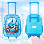 WZLVO Kids Luggage for Boys and Girls, Cute Dinosaur Unicorn Rolling Wheels Suitcase for Toddler Children