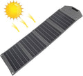 Foldable Solar Panel Charger, 80W Outdoor Camping Hiking Water Proof Monocrystalline Silicon, 2 USB Outputs for Phone Camping, Hiking, Backpacking