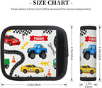 2 Pack Luggage Handle Wrap with Travel Tags - Non-Slip Protective Cover Soft Handle Grips Covers for Suitcase(Racing)