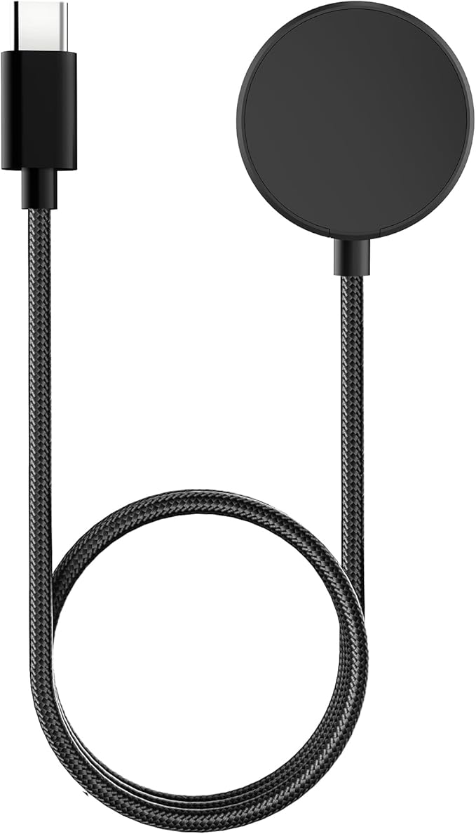 USB C Charger Compatible with Samsung Galaxy Watch 7/6/6 Classic/5/5 Pro/4/4 Classic/3/Active 2, Upgrade Nylon Galaxy Watch Charger Cable
